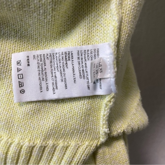 Anthropologie Emily Green Cotton Sweater Tie at Neck Back Size XS - Picture 9 of 9